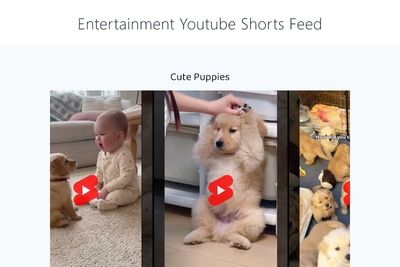 Entertainment Youtube Shorts Feed